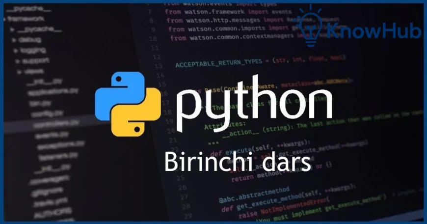 Python: 0 dan Professionalga — Birinchi Qadamlar o'zbek tilida